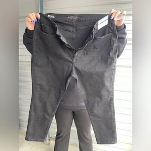 Arizona black jeans jeggings 21 short NWT